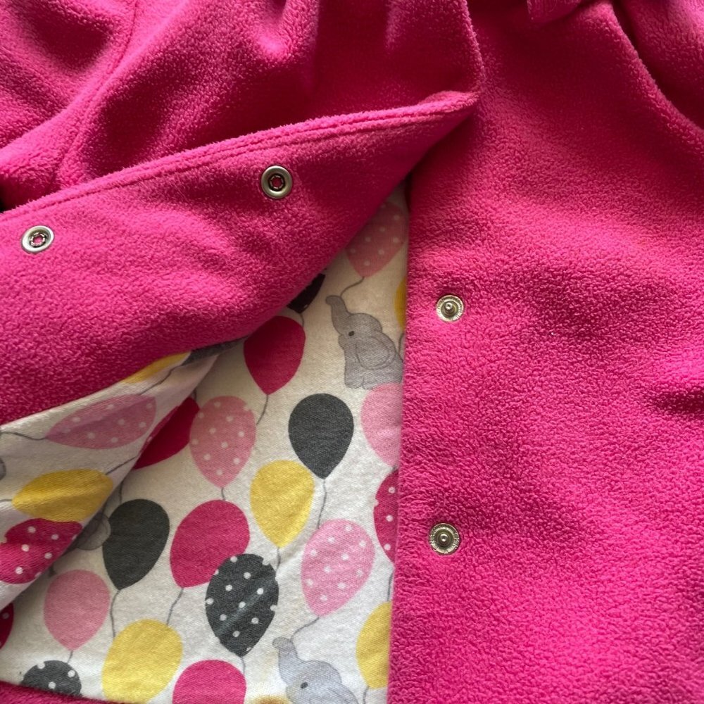 Gymboree Pink Fleece A-line Coat size 12-18 Months - Picture 4 of 8